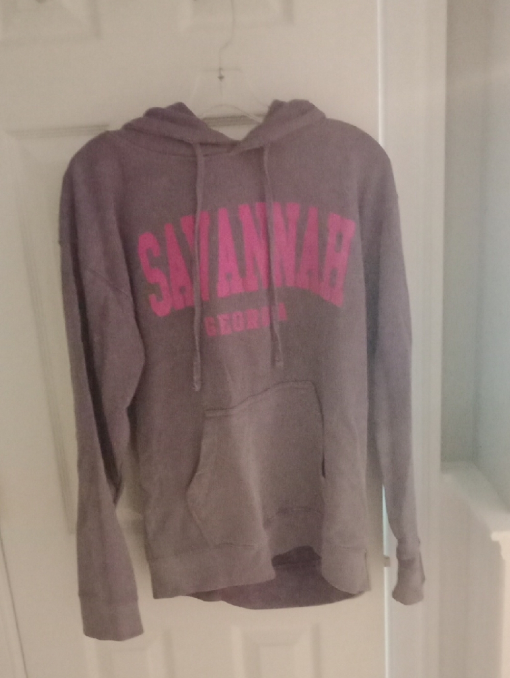 Savannah Graphic Hoodie Sweatshirt - Pink Ombre Purple